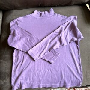 Pendleton size small 100% cotton purple turtleneck
